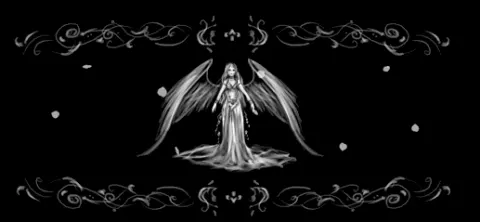 Banner de Discord gótico com anjo
