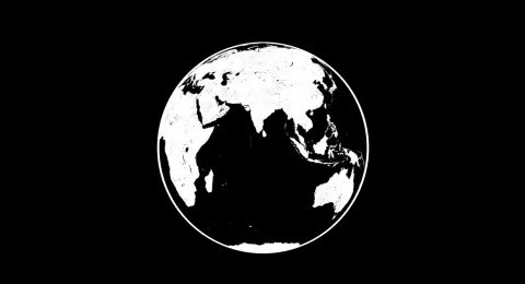 Globo terrestre minimalista
