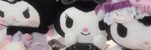Banner de pelúcias da Kuromi