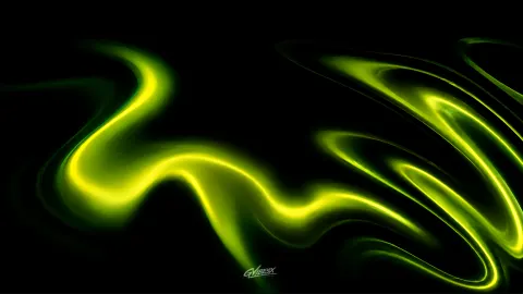 Wallpaper Abstrato Verde Neon