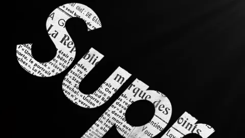Wallpaper tipográfico com textura de jornal