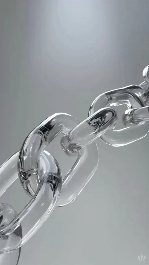 Corrente de vidro 3D