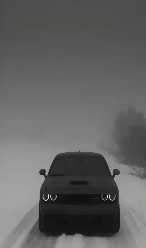 Dodge Challenger na neve