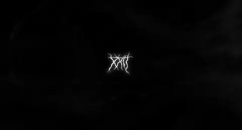 Wallpaper minimalista com logo em estilo metal