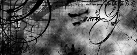 Banner Abstrato Preto e Branco