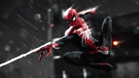 Spider-Man em Ação na Chuva