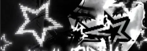 Banner Discord Estilo Y2K Preto e Branco