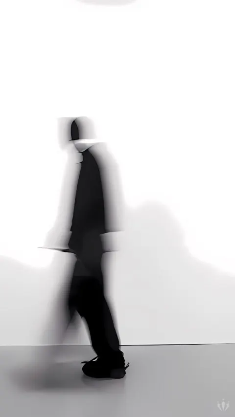 Silhueta abstrata em movimento
